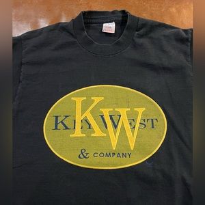 Vintage Worn Key West & Company Logo T-Shirt Tee Medium M Florida Women’s